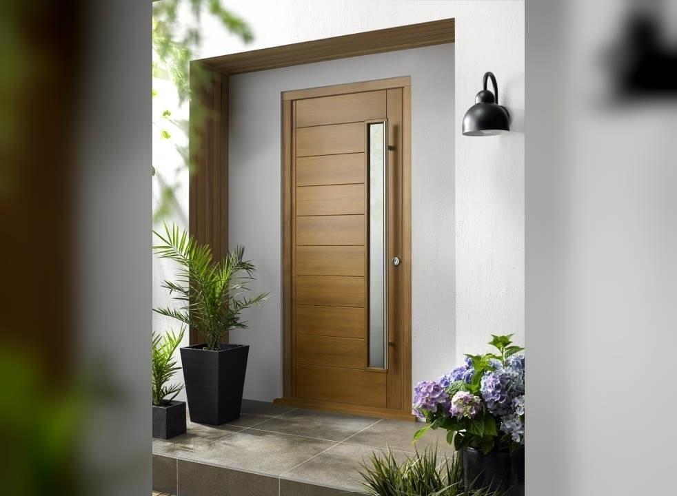 Wooden front door